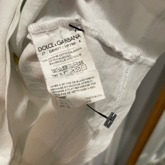 Dolce & Gabbana Cream Top with Artistic Motif - Picture 5 of 5